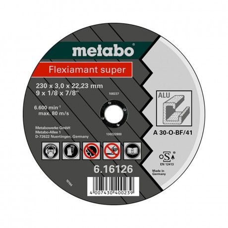 Отрезной диск Metabo 616126000