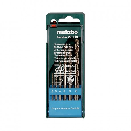Набор свёрл HSS-Co Metabo 627119000