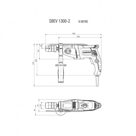 Ударная дрель Metabo SBEV 1300-2 600785500