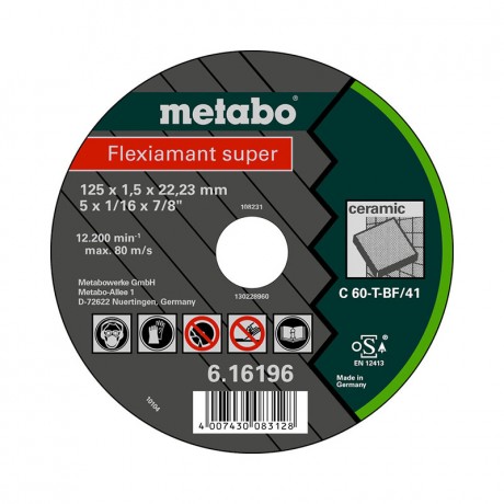 Отрезной диск Metabo 616196000