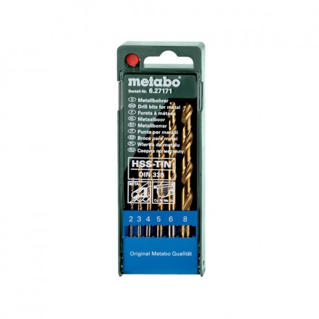 Набор свёрл HSS-TiN Metabo 627171000