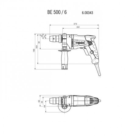 Дрель Metabo BE 600/13-2 600383000