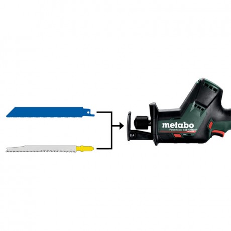 Аккумуляторная сабельная пила Metabo PowerMaxx SSE 12 BL 602322500