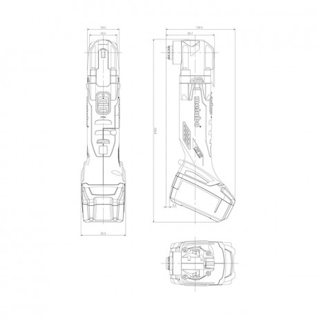 Аккумуляторный реноватор Metabo MT 18 LTX 613021710