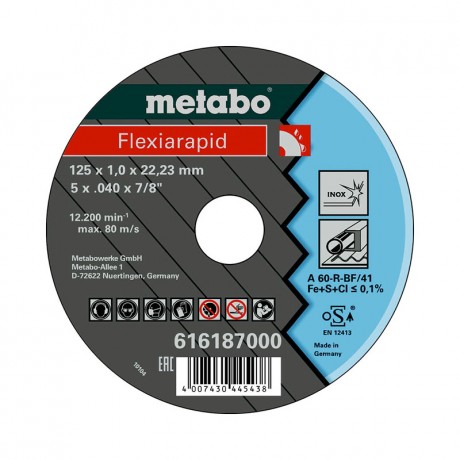 Отрезной диск Metabo 616187000