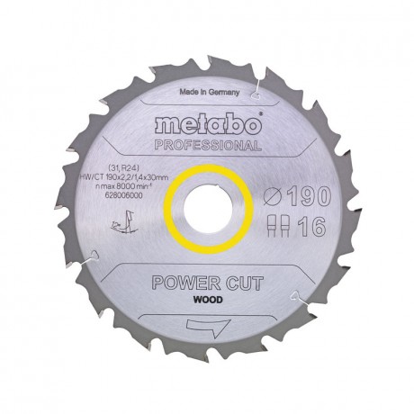 Пильный диск Metabo 628001000