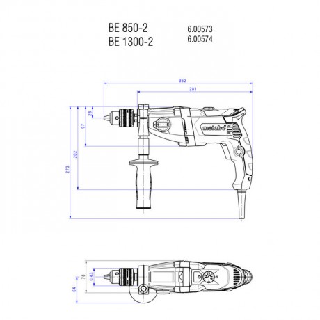 Дрель Metabo BEV 1300-2 600574810
