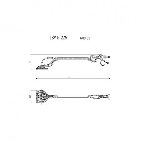 Шлифмашина для стен и потолков Metabo LSV 5-225 600103000