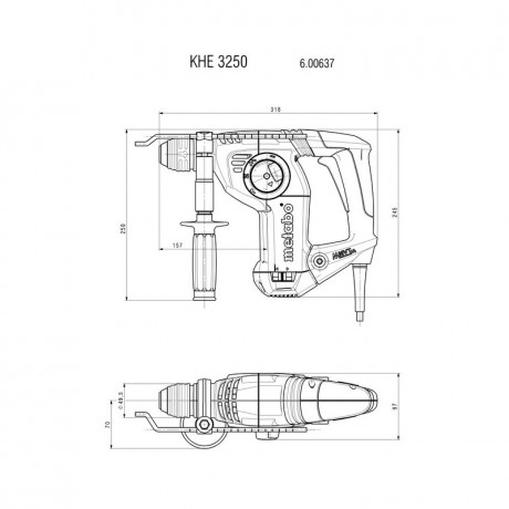 Перфоратор Metabo KHE 3250 600637000