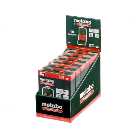 Набор свёрл HSS-TiN Metabo 627156000