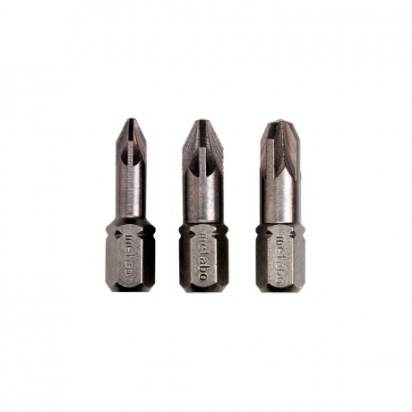 Торсионные биты Pozidriv PZ 1/ 2/ 3 Metabo 628538000