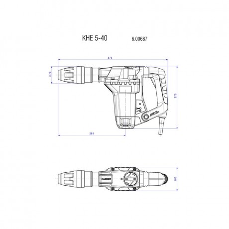 Перфоратор Metabo KHE 5-40 600687000