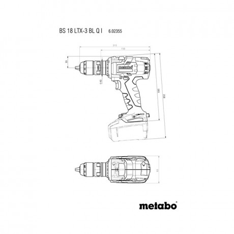 Аккумуляторная дрель-шуруповёрт Metabo BS 18 LTX-3 BL Q I 602355840