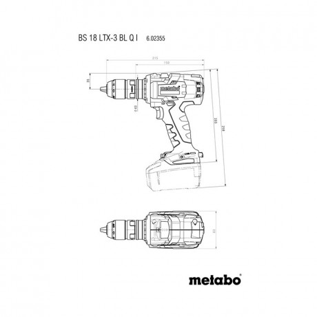 Аккумуляторная дрель-шуруповёрт Metabo BS 18 LTX-3 BL Q I 602355650