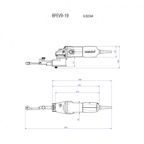 Ленточный напильник Metabo BFE 9-20 602244000