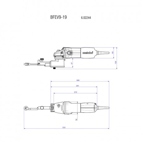 Ленточный напильник Metabo BFE 9-20 SET 602244500