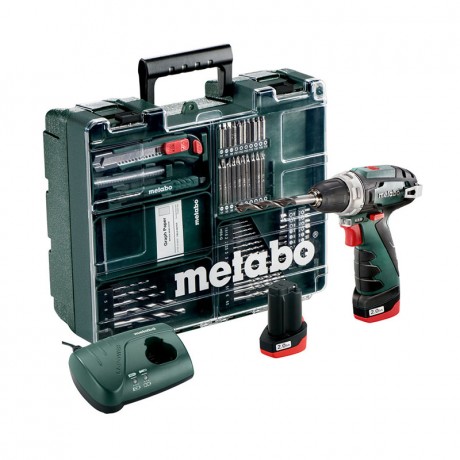 Аккумуляторная дрель-шуруповёрт Metabo PowerMaxx BS BASIC SET 600080880