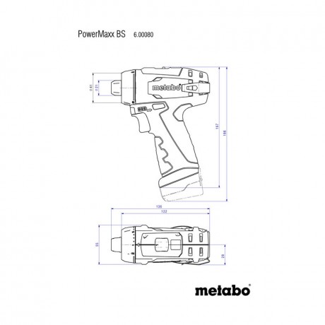 Аккумуляторная дрель-шуруповёрт Metabo PowerMaxx BS BASIC SET 600080960