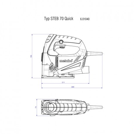 Лобзик Metabo STEB 70 QUICK 601040000
