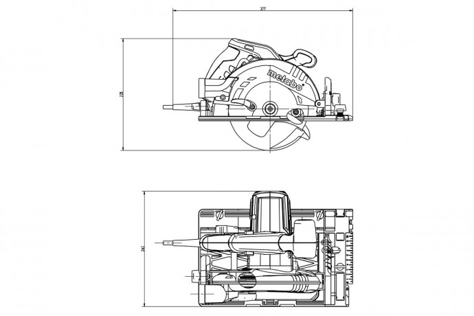 Ручная дисковая пила Metabo KS 55 FS 600955500