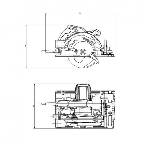 Ручная дисковая пила Metabo KS 55 FS 600955000