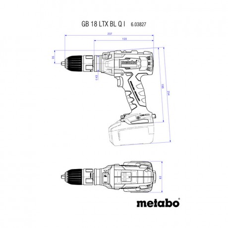 Аккумуляторный резьборез Metabo GB 18 LTX BL Q I 603827840