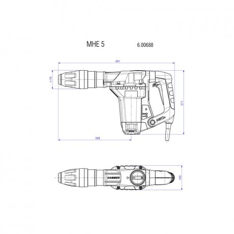 Отбойный молоток Metabo MHE 5 600688000