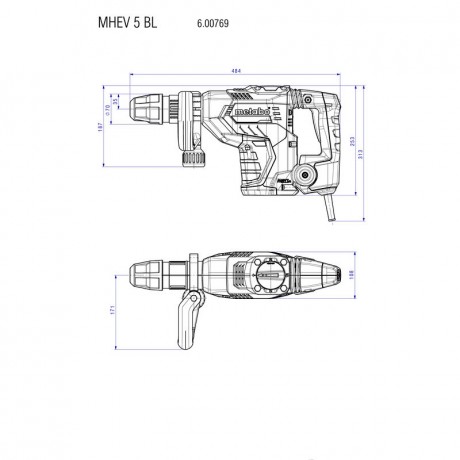 Отбойный молоток Metabo MHEV 5 BL 600769500