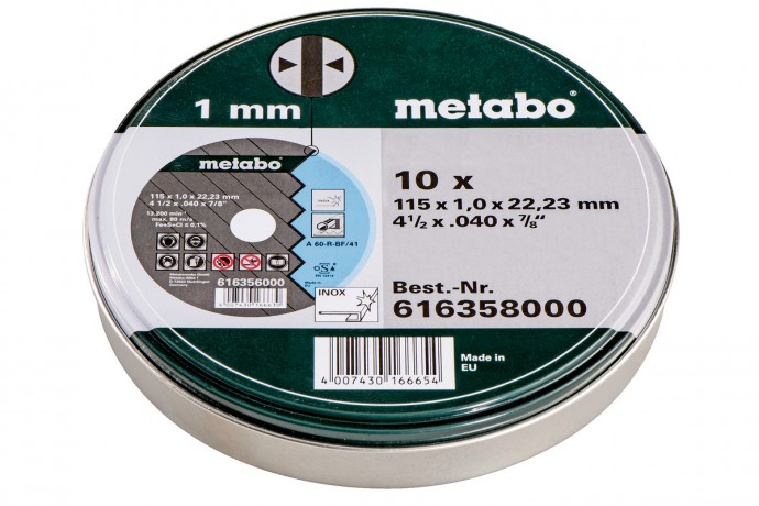 Отрезной диск Metabo 616358000