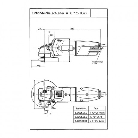 Угловая шлифмашина Metabo WQ 1000 620035010