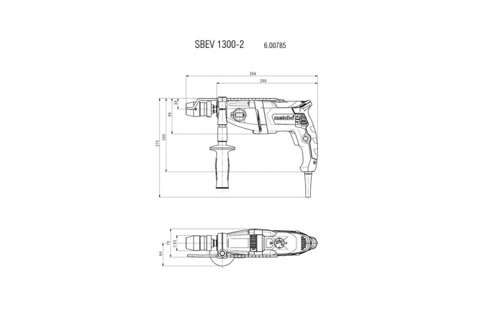 Ударная дрель Metabo SBEV 1300-2 600785000