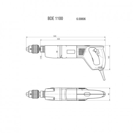 Дрель Metabo BDE 1100 600806000