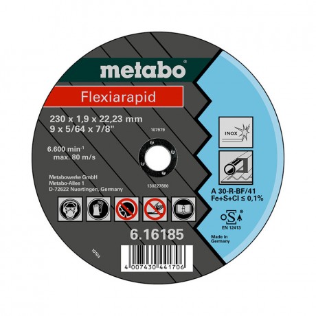 Отрезной диск Metabo 616185000